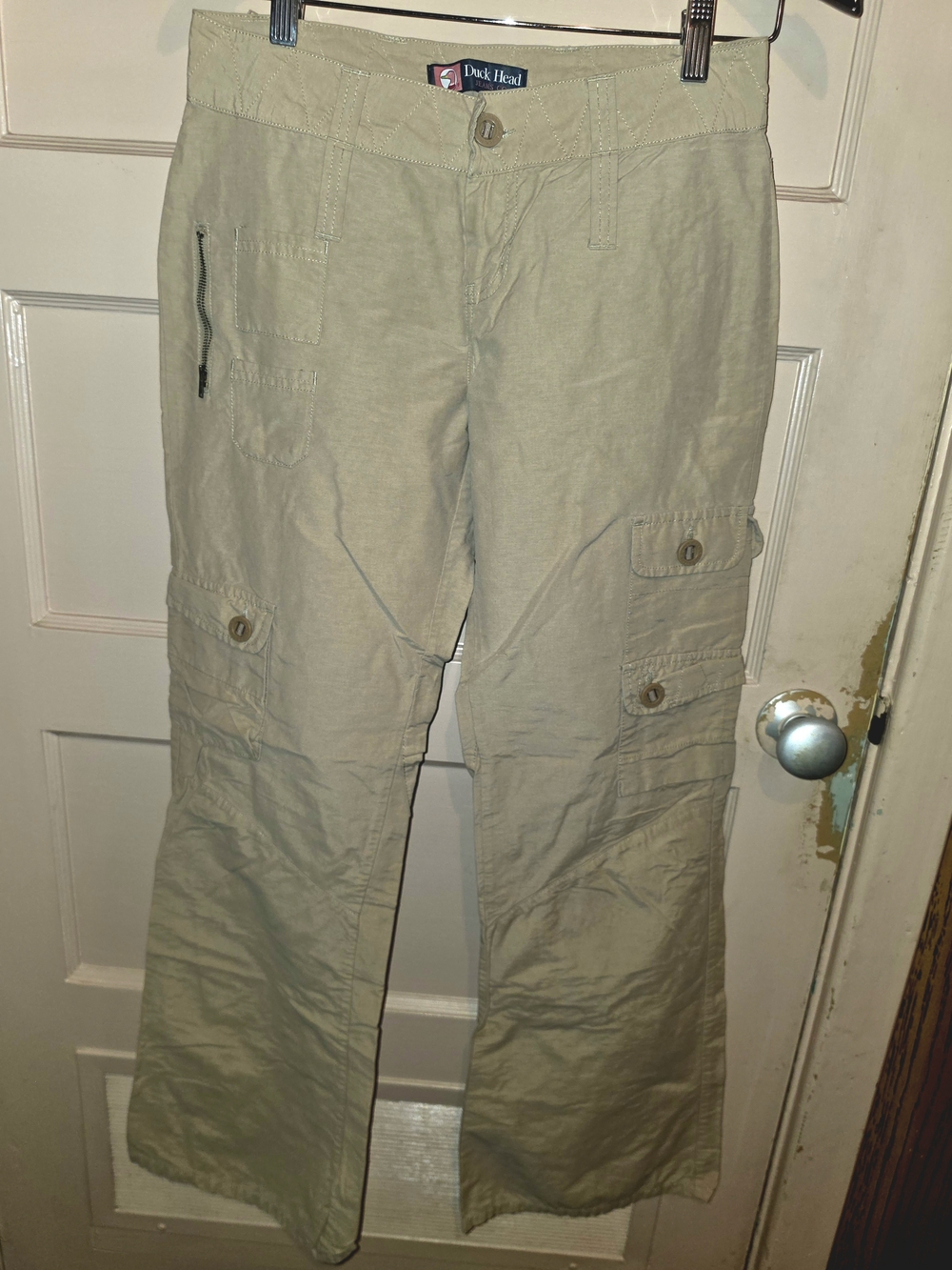 Duck Head Vintage Y2K Khaki Cargo Pants Utility Tan Gorpcore Size 7